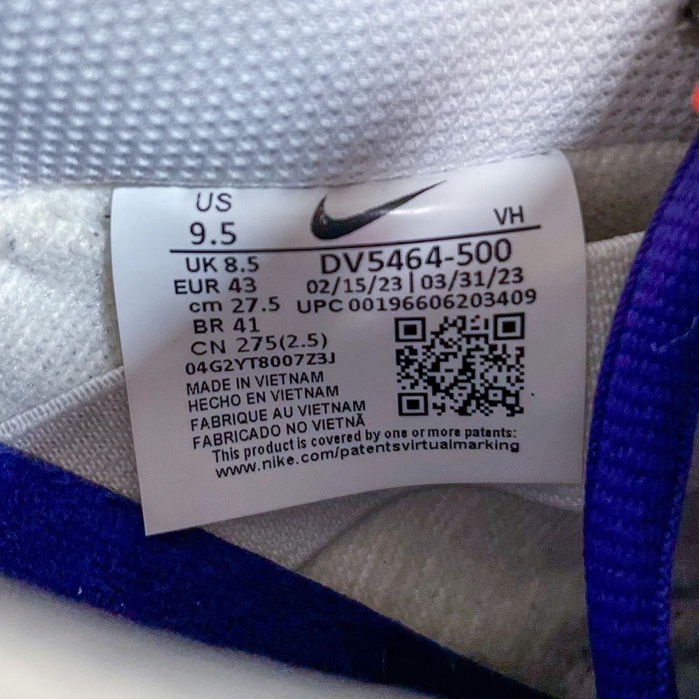 Nike SB Dunk Low Pro ISO Orange Label Court Purple Gum DV5464-500 Men's 9.5 - Picture 7 of 8